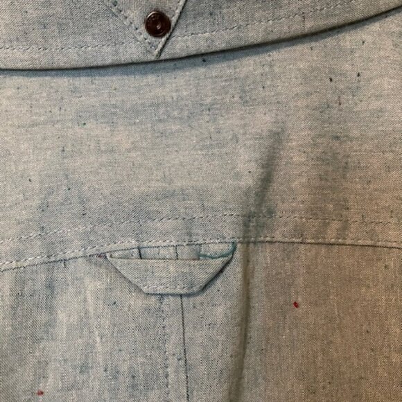 Split Bound By Name. Aqua - Button Up Men's Long Sleeve Shirt Wrinkle Free - Picture 8 of 10